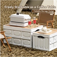 30L/50L Outdoor Foldable Storage Box Multifunctional Camping Organizer Storage Box