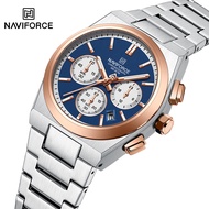 NAVIFORCE NF8048 Women Watches 3ATM Water Resistant Lover Clock Business Quartz Chronograph Wristwat