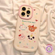 For iPhone 16 16Pro 16Plus 11 12 13Pro Max 14Plus 15Pro XR XS Max 7 8 Plus SE2020 Cartoon Phone Funn