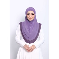 Tudung Syria Saiz M, L, XL syifa - Tudung Syria 3 Layer - Tudung Chiffon - EZZUFIRDA