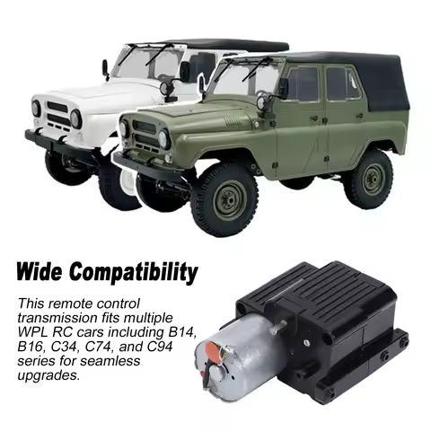 370 Transmission Gearbox WPL360 Upgrade Parts for WPL B14 B16 B24 B36 C34 C74 C64 C84 C94 RC Crawler