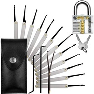 Professional Lock Pick 15PCS Set Hand Tools Locksmith Tools Remove Hooks Lock Pin Broken Key Extract