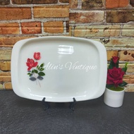 Vintage JAJ Pyrex June Rose Tray Meat Platter