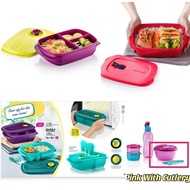 Tupperware Reheatable Lunch Box Crystalwave Rect 1000ml Divided Lunch Box Microwave Microwaveable