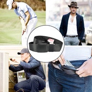 Concealed Zipper Wallet Belt For Men Easy Using Lightweight Waist Belt For Everyday Use