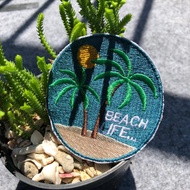 Beach Life Patch Emblem Theme Adventure Beach Kids Aloha