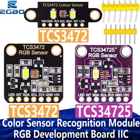 TCS34725 TCS3472 Color Sensor Recognition Module RGB Development Board IIC For Arduino STM32 laborat
