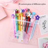 ปากกาเจล ปากกาหัวการ์ตูน หัวแฟนซี เซ็ต 20 แท่ง ปากกาหัวการ์ตูน 0.5มม 20Pcs/Set Cute Cartoon Roller B