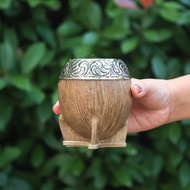 Uruguay Brand Calabash mate gourd/yerba mate gourd #353 Torpedo Calabash Mate Gourd Alpaca