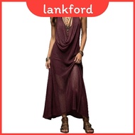 Korean Knit Boho Dress Outfit With Sleeveless Design For Summer