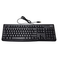 logitech 羅技 K120 有線鍵盤 USB YU0042 黑色