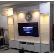 TV Cabinet 7ft with vertical display cabinet