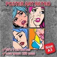 Art Retro Style Set B Poster Wall (Size A3) Paper Room Decoration Picture & Vintage