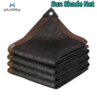 MLADEN Sun Shade Net Car Cover Outdoor Anti-UV Awnings Garden Patio Jaring Hitam Orchid Kebun 遮阳网