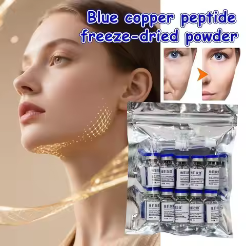 Blue Copper Peptide GHK-CU Copper Lyophilized Powder Hydration Skin Rejuvenation Improve Elasticity 