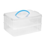 Snapware Snap  N Stack Portable Organizer, 14.1 by 10.5 by 3.7-Inch, Clear