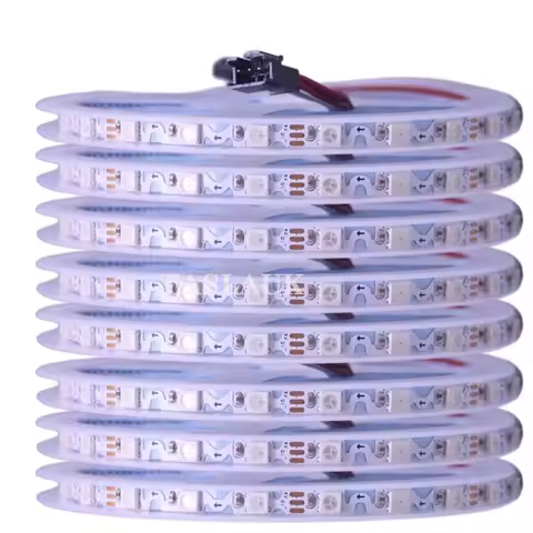 1/2/3/4/5M S shape bendable type Addressable WS2812B 6mm 8mm PCB ws2812 RGB LED pixel strip 60leds 6