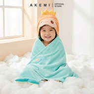 AKEMI Kids Cotton Hooded Towel (60cm x 120cm)