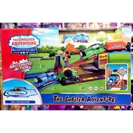 THOMAS Train With Charcoal Sound With Lights &amp; FRIENDS RAILWAY HIGHWAY SET + Track With Light And Big Rail Head