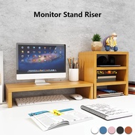 Wooden Monitor Holder Bracket Computer Stand Desktop Organizer Display Bracket  TV stand