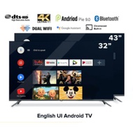🇲🇾(Preinstall Movies Apps) Xiaomi TV 32 / 43 LED MI TV Smart Android TV HD / UHD 4K HDR 20W Speaker+