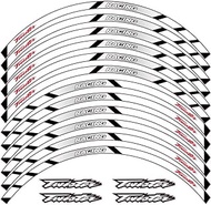 PUXINGPING- 12 Pcs Fit Motorcycle Wheel Sticker stripe Reflective Rim For Honda twister