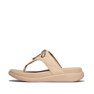 Xăng Đan Xỏ Ngón Nữ F-MODE GO CRYSTAL-BOW QUILTED TOE-POST E1N-B41