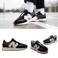 New Balance 327 男款 焦糖底 黑灰 酒紅 皮革  WS327KC