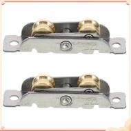 🏠 2Pcs Roda Lintasan untuk Prestasi Stabil dalam Sistem Pintu dan Tingkap 11.8X0.6X0.5in