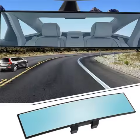 Car Rearview Mirror 300mm Large Field of View Anti Dizziness Wide-angle Indoor Reversing Rearview Mi