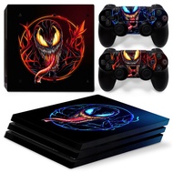 Video Game Custom Sticker Sticker PS4 Pro Console Controller Protective Film Skin- Venom