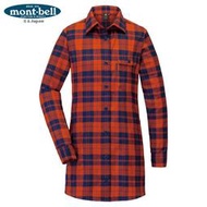 經典款-免運[北方狼]日本Mont-Bell女款中版格紋襯衫保暖襯衫Wickron-1114336蘇格蘭紋