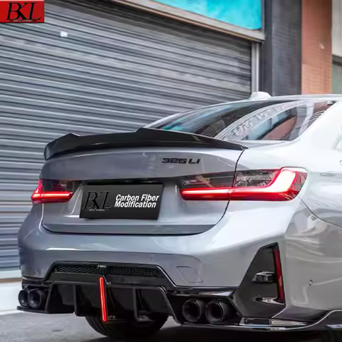 For BMW 3 Series G20 G28 PSM Model Bright Black ABS Spoiler Rear Wing Duck Wing Plastic Rear Wing Mo