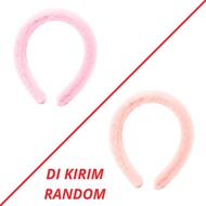 PTT Bando Busa Bulu Wanita Bando  Lembut Lucu Korean Style Viral