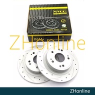 HONDA ACCORD TAO 2008-2012, ODYSSEY RB1 - FRONT NYCO  300mm DRILLED & SLOTTED BRAKE DISC ROTOR (2pcs