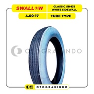 Motorcycle Tire Swallow Clasic SB-135 White Sidewall IMITED EDITION 4.00-17 & 4.00-18 Tube Type