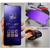 A/B- TEMPERED GLASS CERAMIC MATE BLUE, ANTI-BREAK OPPO A58 4G / A98 5G / A5S, A12, A7, A11K, A18, A3