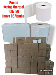 kertas thermal awb direct thermal 100x150 isi 500 premium