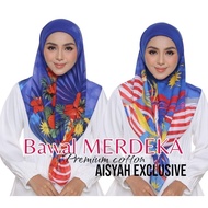 TUDUNG BAWAL MERDEKA 2023 AISYAH EXCLUSIVE / BAWAL COTTON PREMIUM AISYAH EXCLUSIVE BIDANG 45 / BAWAL