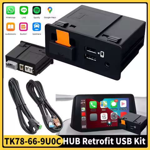TK78-66-9U0C Wired CarPlay Android Auto USB Hub Adapter Plug and Play Retrofit Kit for Mazda 2 3 6 C