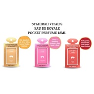 Syahirah Vitalis Pocket Perfume Eau De Royale 18ml
