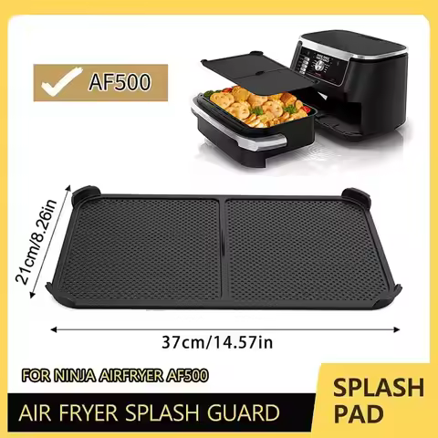 1-2pcs Reusable Air Fryer Splash Guard for Ninja AF500 Air Fryer Liners Effective Grease Splatter Sh