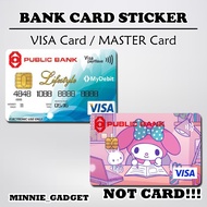 [ Melody ]  For BANK Card Sticker Cover / MASTER CARD / VISA CARD / CREDIT CARD / DEBIT CARD