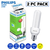 2 PC Pack | Philips Genie Energy Saver | 23W=125W | E27 | 220-240V | 50-60Hz | 1370IM | COOL DAYLIGH