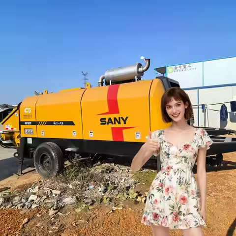 HBT8018C-5S Diesel Concrete Pump With Deutz 186kW Motor 180 Meter Pumping Height Export Ready