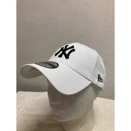 New Era 9 Forty Trucker HF NYY VEL White Cap Baseball Cap Velcro Strapback Adjustable