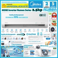 Midea 2.5hp Inverter Air Conditioner MSNE-25CRFN8 Numen Series R32 Inverter Aircon 4 Star Aircond