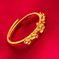 รูปแบบล่าสุด สไตล์คลาสสิก  แหวนปรับขนาดได้ แหวนทองแท้ 1สลึง แหวนทองปลอมสวย แหวนน่ารักๆ สไตล์คลาสสิก รวย อินเทรนด์ ทองคำแท้ แหวนทองไม่ลอก24k แหวนทองแท้ครึ่งสลึง ทอง  แหวนผู้หญิง แหวนมงคลนำโชค ทองแท้หลุดจำนำ ของขวัญวันเกิด แหวนทองแท้ แหวนทองไม่ลอกไม่ดำ