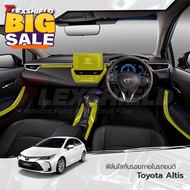 ฟิล์มใสกันรอยภายในรถยนต์ Toyota Altis 20-23 (ฟิล์ม TPU 190 ไมครอน) #อุปกรณ์ภายในรถ  #ที่วางแก้วน้ำใน
