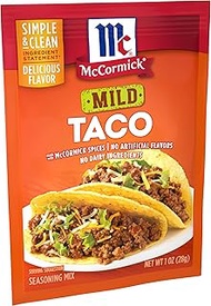 McCormick Classic Taco Seasoning Mix Packet, Mild, 1 oz(Pack of 24)